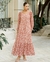 VESTIDO FRANZIDO DE CHIFFON COM FIOS DOURADOS PAILSEY na internet