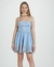 VESTIDO JEANS CURTO BORDADO - comprar online