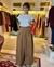 CALCA PANTALONA COM DETALHE PREGAS - comprar online