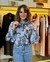 CAMISA CHIFFON ESTAMPADA DETALHE LACO na internet