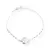Pulseira com Pingente de Coração e Bolinhas