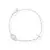 Pulseira Virgem Maria com Zirconias e Cruz