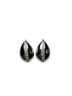 GOTA COM ZIRCONIA BANHADA EM PRATA 925