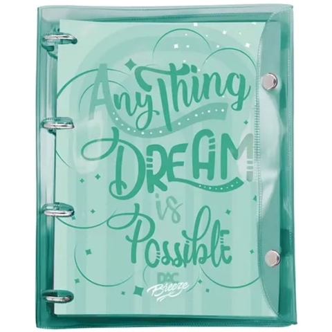 Fichário Universitário Breeze com 4 argolas 10 matérias Dac