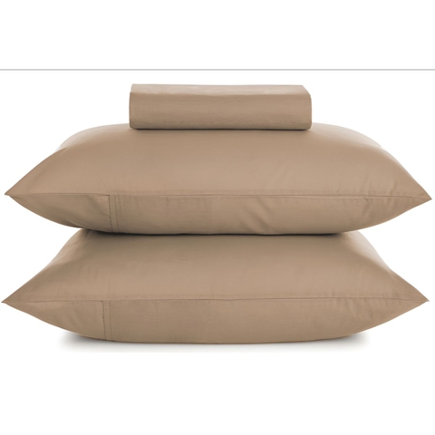 Lençol Casal Com Elástico Matiza Caramelo Karsten Noah 3 PÇS