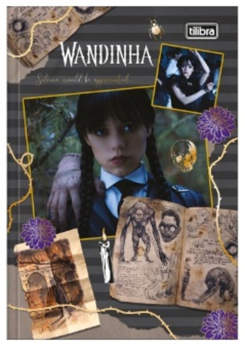 Caderno Brochura Capa Dura Wandinha Sortida 80 Fls/Tilibra