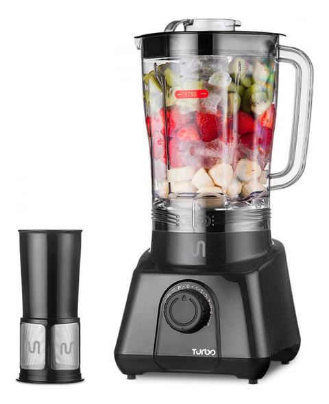 Liquidificador Turbo Preto 2,6l 1200w 127v Multi Home Lq1211