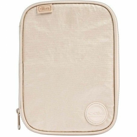 Estojo Box Academie Metalizado Dourado 100 Pens Tilibra