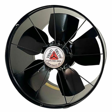 Exaustor Ventidelta Industrial Alta Rotação 25cm Pr Bivolt