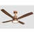 Ventilador de Teto Vintage LED 4 Pás 127V Cobre Venti Delta na internet