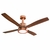 Ventilador de Teto Vintage LED 4 Pás 127V Cobre Venti Delta