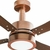 Ventilador de Teto Vintage LED 4 Pás 127V Cobre Venti Delta - comprar online