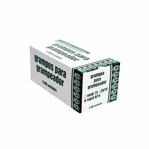 Grampo Galvanizado 9/14 Com 5000 Unidades Acc