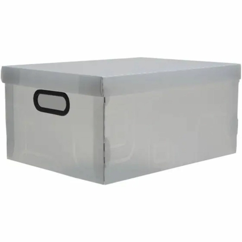 Caixa Organizadora Grande 42X31X20CM Cristal - 26 L Dello