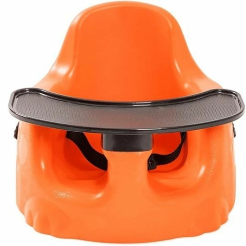 Cadeira De Alimentação Assento De Chão Sauro Com Cinto Cor Laranja Tutti Baby