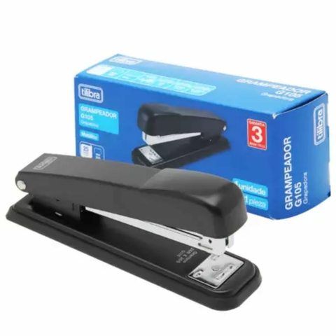 Grampeador Tilibra G105 Preto para 25 Folhas