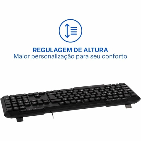 Teclado Com Fio Slim Multi Conexão USB TC206