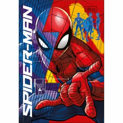 Caderno Brochura Capa Dura 1/4 Spider-Man 80 Folhas