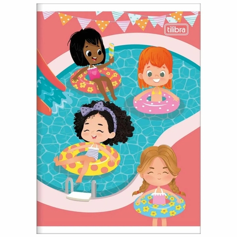 Caderno brochura capa dura 1/4 48 folhas (pequena) Sapeca