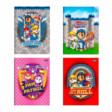 Caderno Brochura Patrulha Canina 1/4 48 Folhas