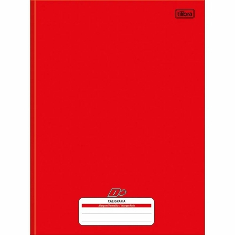 Caderno de Caligrafia Brochura CD Univers. D+ Vermelho 96 F