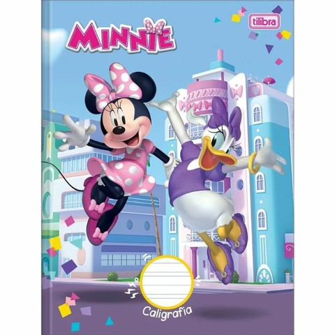 Caderno Brochura Capa Dura Caligrafia Minnie 40 Folhas