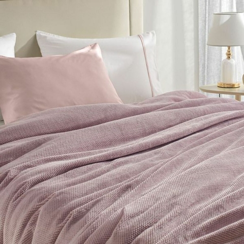 Manta Microfibra Queen Prades Ametista Karsten Cor Rosa