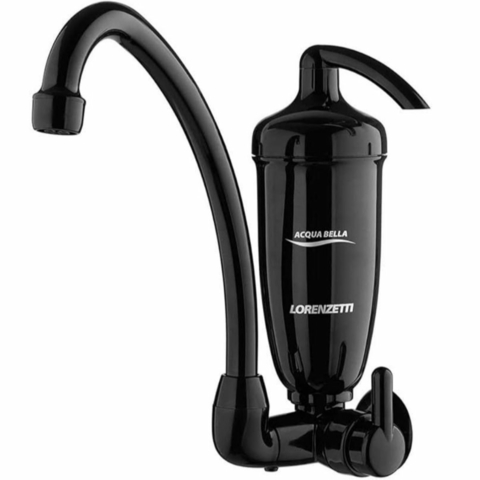 Filtro Com Torneira Acqua Bella Parede Lorenzetti Preto
