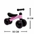 Bicicleta De Equilíbrio 4 Rodas Rosa - Buba na internet