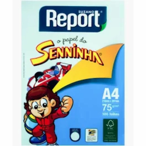 Papel Sulfite Seninha com 100 folhas A4 Report Verde