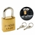 Cadeado De Latão 20mm 2 Chaves Pado Cor Dourado - comprar online
