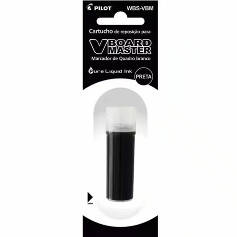 Refil Para Marcador Quadro Branco Vboard Master Pilot preto