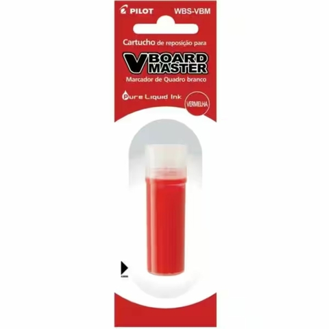 Refil Para Marcador Quadro Branco Vboard Mast Pilot Vermelho