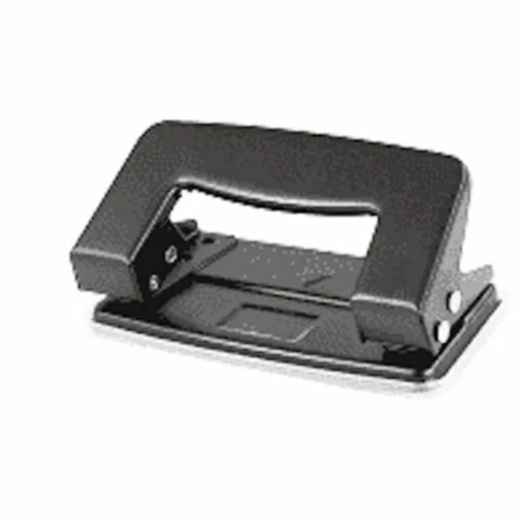 Perfurador Metal 2 Furos Capacidade 12 Folhas Preto Onda