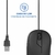 Mouse com Fio Textura Emborrachada Cabo de 130cm MO222 - loja online