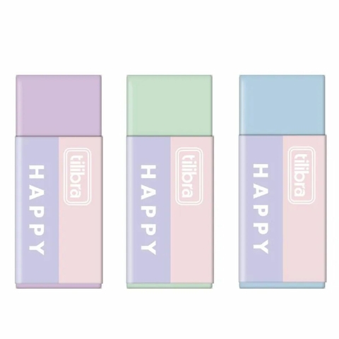 Borracha de Apagar Happy cores variadas - Tilibra