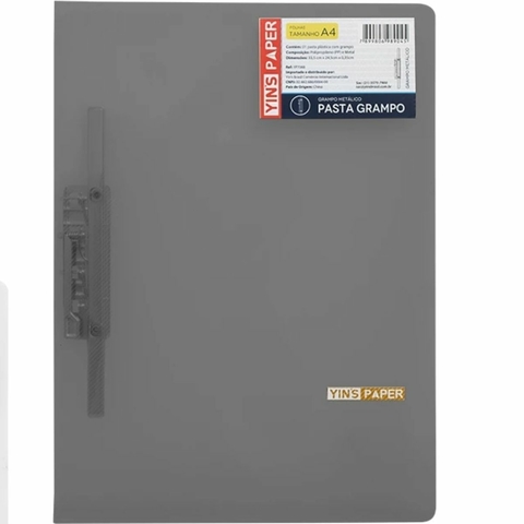 Pasta Grampo A4 Fumê com grampo Metático YP7068