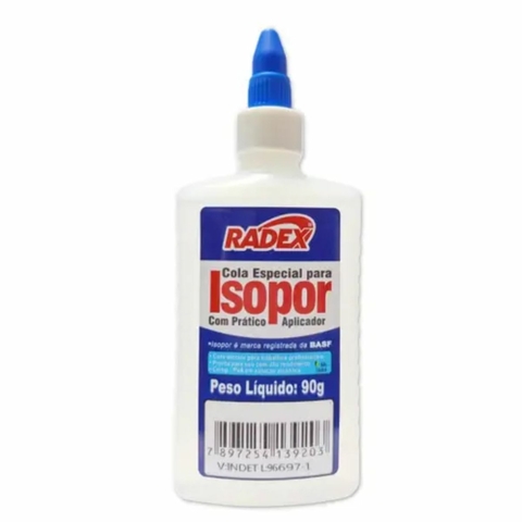 Cola para isopor 90 gr uso artístico e profissional- Radex
