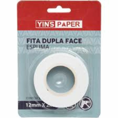 Fita Dupla Face Espuma 12MMX2M yp7500 Yins