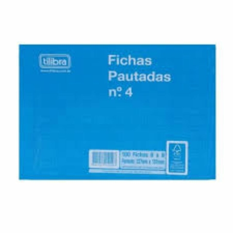 Ficha Pautada nº4 6x9 227mmx151mm Tilibra