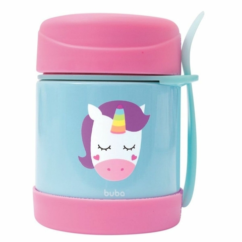 Potinho Papinha Bebe Buba Térmico Resistente 12121 Unicórnio Cor Lilás