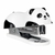 Grampeador 12 Folhas Mini C/ Extrator Panda + 1000 Grampos