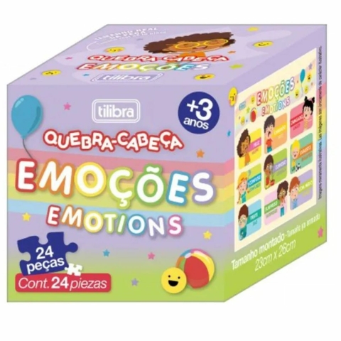 Quebra-Cabeça 24 Peças Ped. Corpo Humano, Animais e Emoções