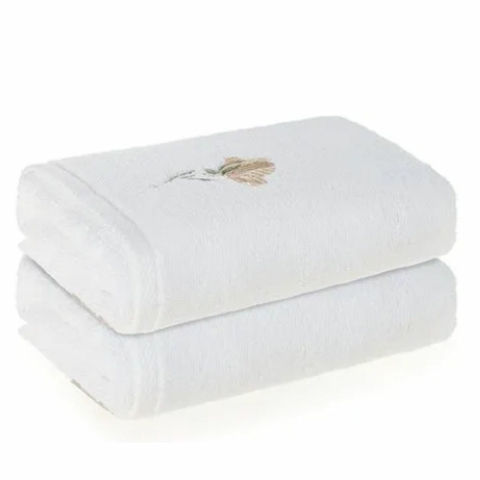 Toalha Lavabo 2 Peças Fio Penteado 100% Algodão Lavínia BR