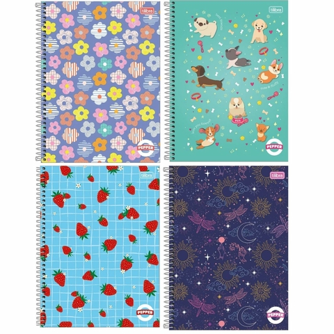 Caderno capa dura 12x1 - 192 fLS s - Pepper Feminino