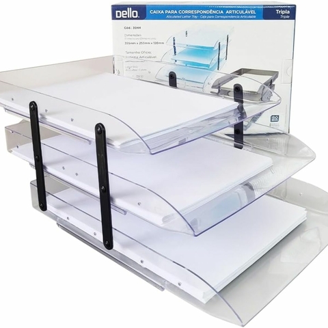 Caixa de Correspondência Articulável Tripla Cristal Dello