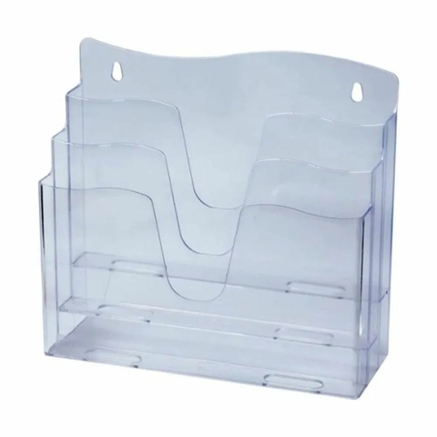 Organizador de Documentos Triplo Dellocolor Cristal Dello