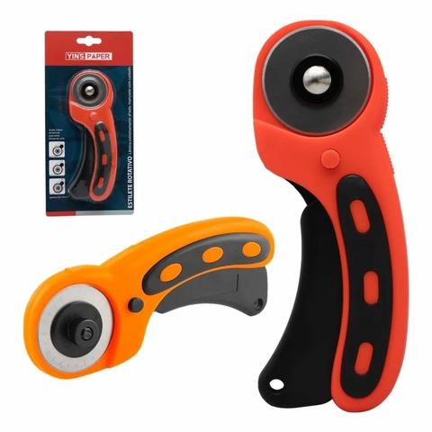 Estilete Rotativo 45mm branco Yins