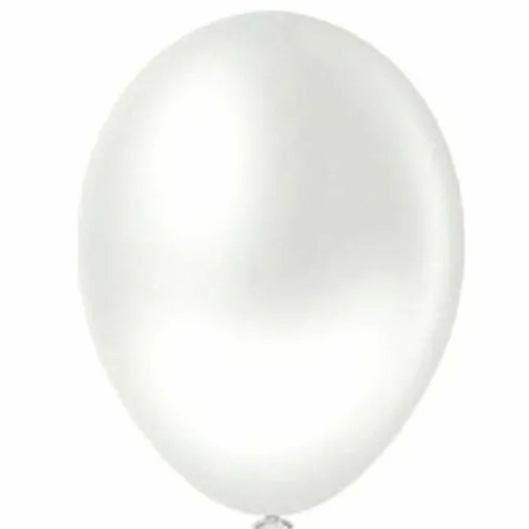 Bola de Soprar Lisa pacote com 50 unidades Nº 09 Branca