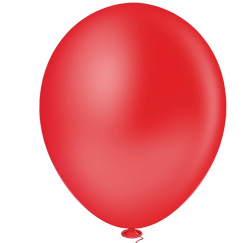 Bola de Soprar Lisa pacote com 50 unidades Nº 09 Vermelha